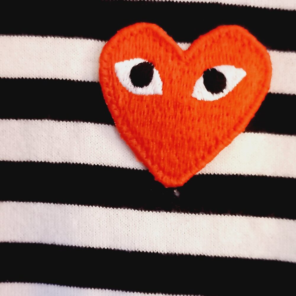 COMME DES GARCONS PLAY striped long sleeve top - Picture 5 of 9